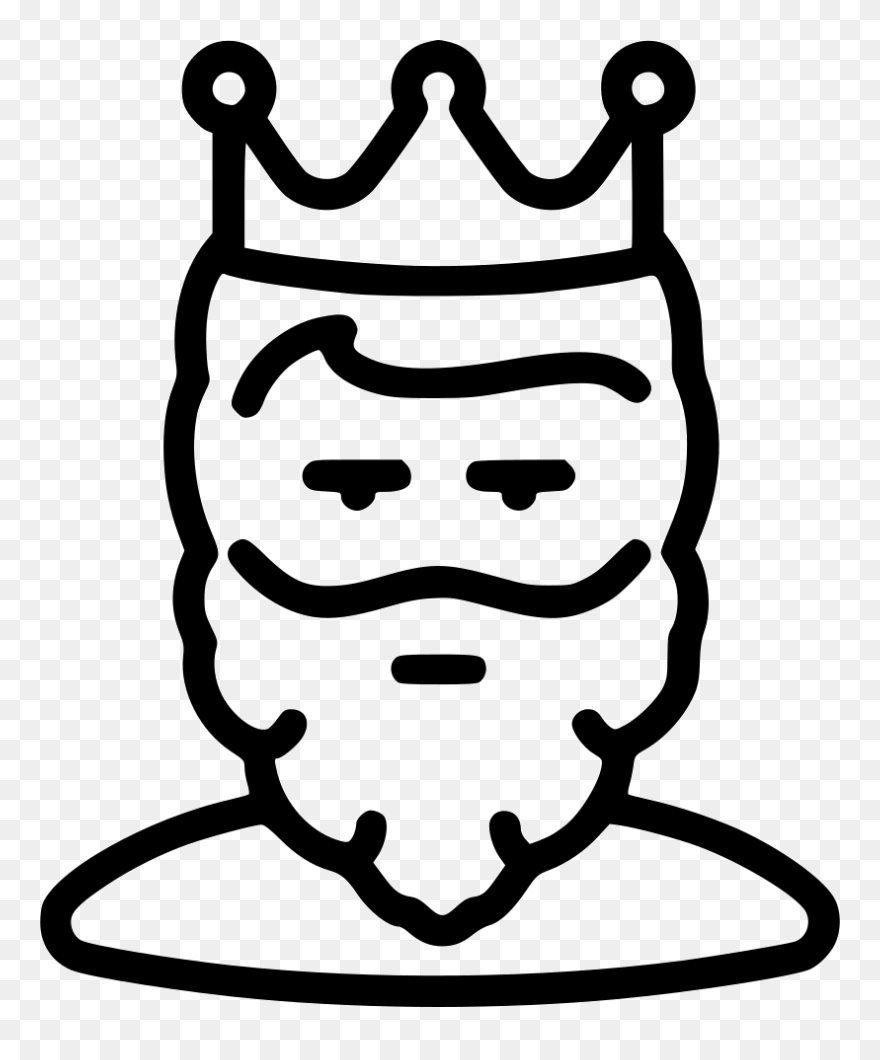 King Cesar Tsar Monarch Man Guy User Human Avatar Beard - Monarch Icon Clipart