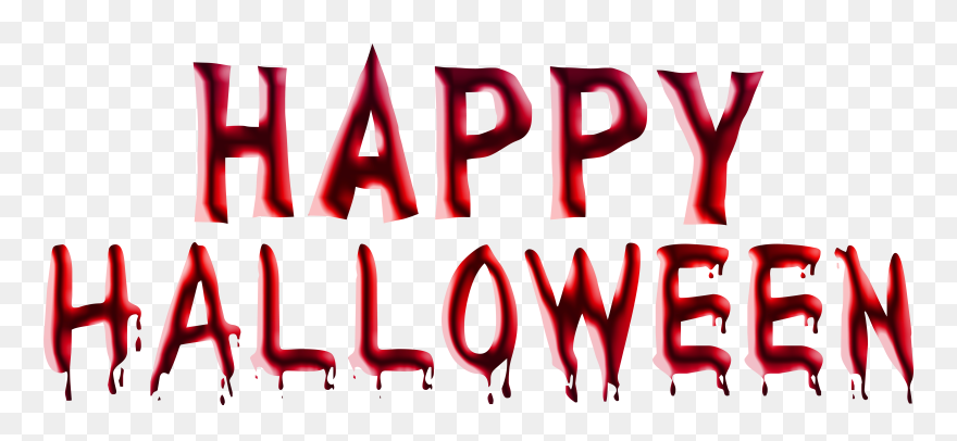Bloody Happy Halloween Png Clipart Image - Transparent Background Happy Halloween Png