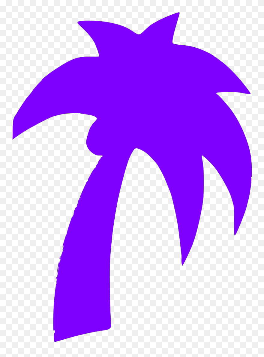 Green Palm Tree Silhouette Clipart