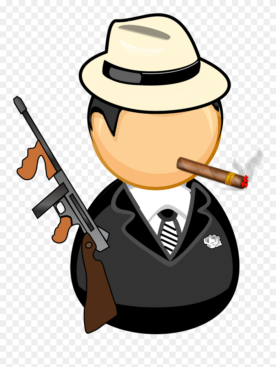 Gangster Clipart - Al Capone Clipart - Png Download