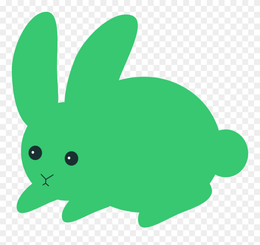 Plant,domestic Rabbit,leaf - Green Rabbit Clipart - Png Download