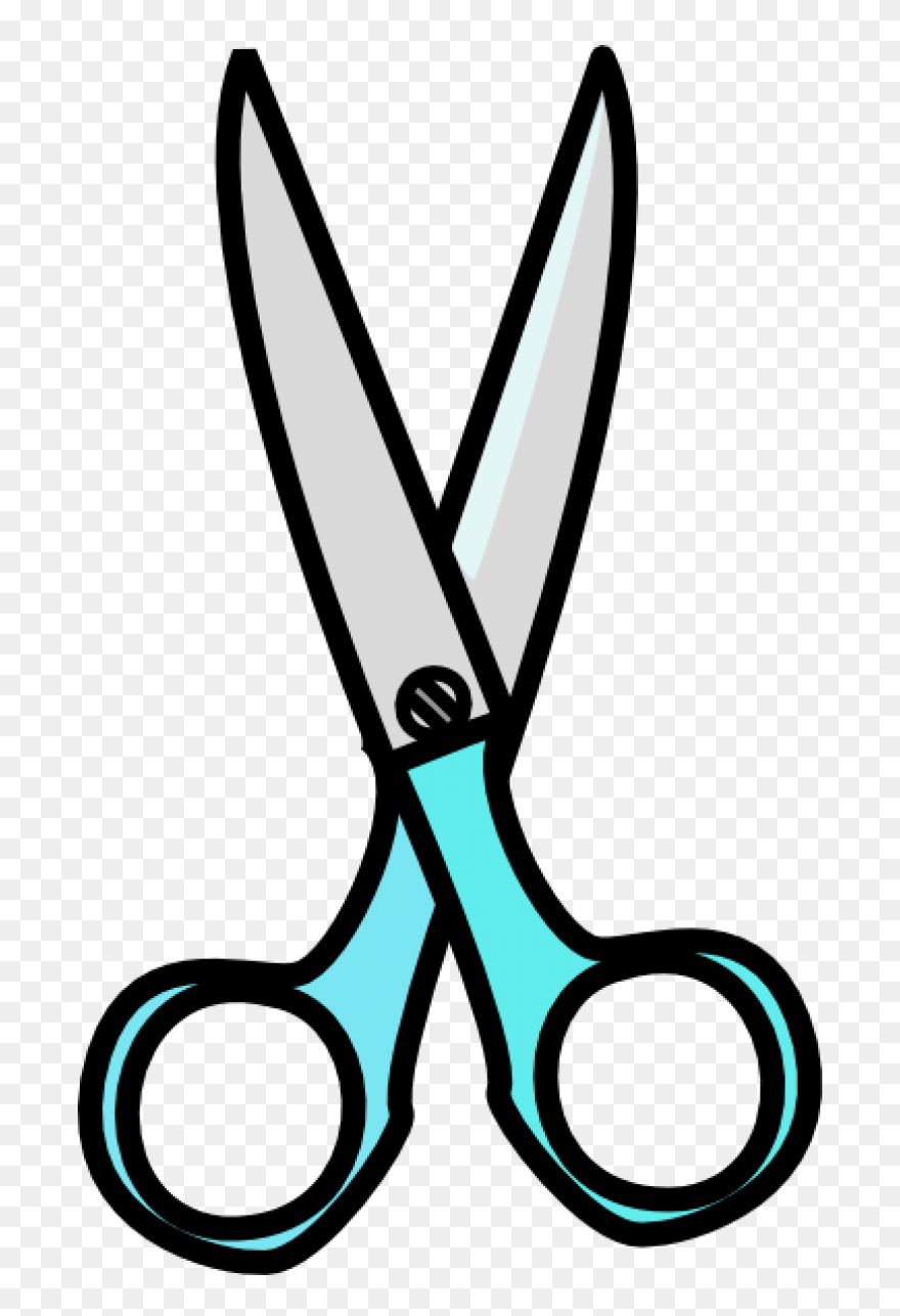 Hair Scissors Clip Art Style - Scissors Clipart - Png Download