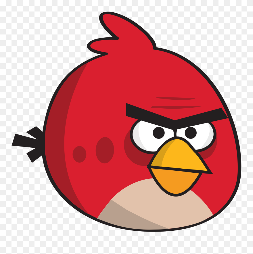 Red Bird Clip Art With Photos Medium Size - Angry Birds Adobe Illustrator - Png Download