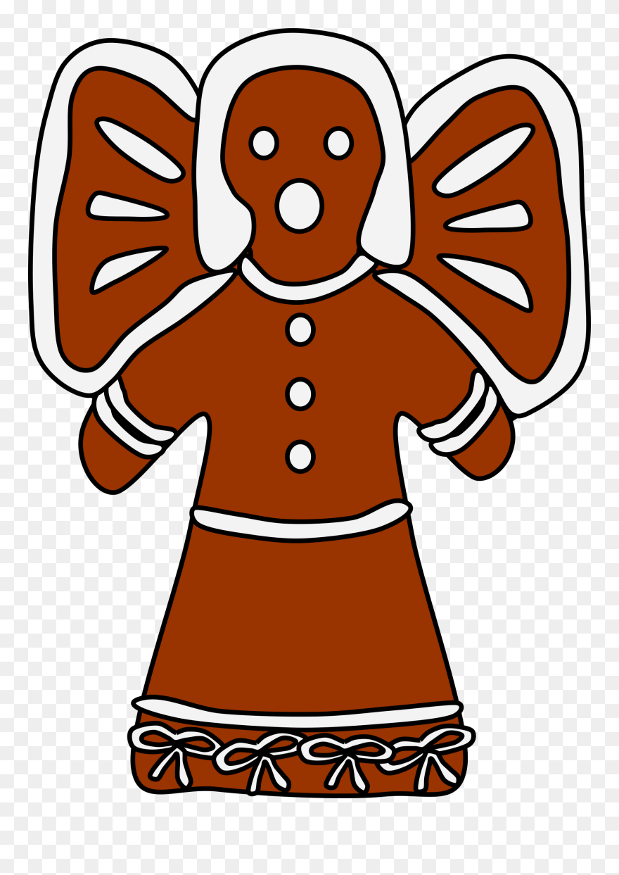 Gingerbread Angel - Gingerbread Icons Clipart - Png Download