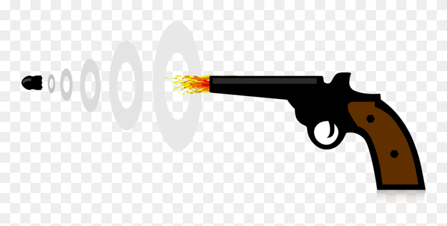 Transparent Water Gun Clipart - Ranged Weapon - Png Download