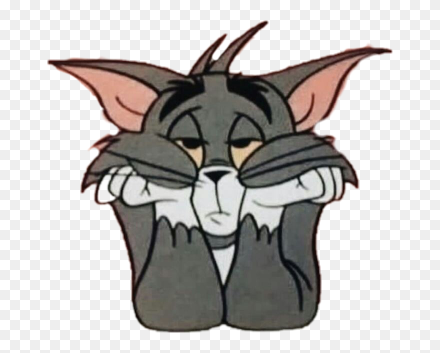 #mood #disney #tom #tomjerry #tired #boring - Boring Tom And Jerry Clipart