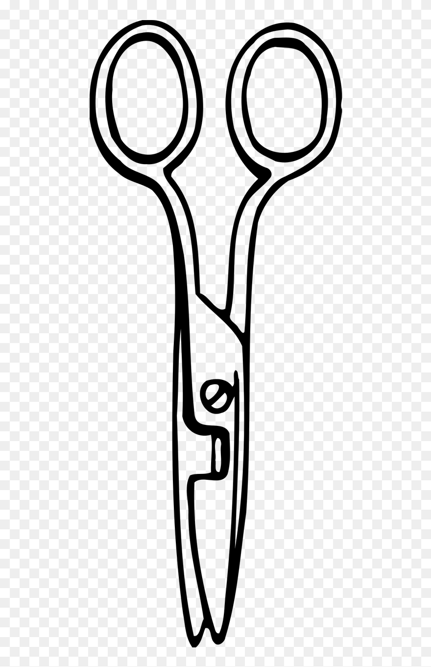 Scissors Clipart Black And White Png , Png Download - Medical Scissors Clipart Black And White Transparent Png