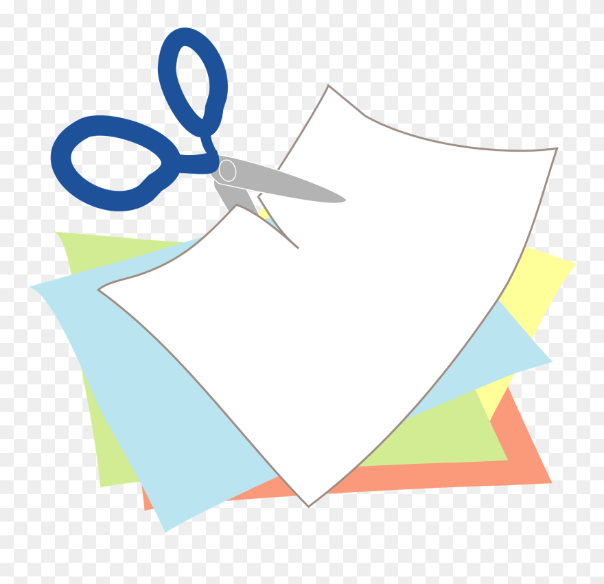 Scissors Paper Clipart - Illustration - Png Download
