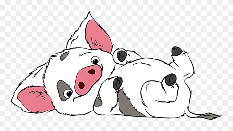 Disney Moana Pua Png Cartoon - Pig From Moana Drawing Clipart