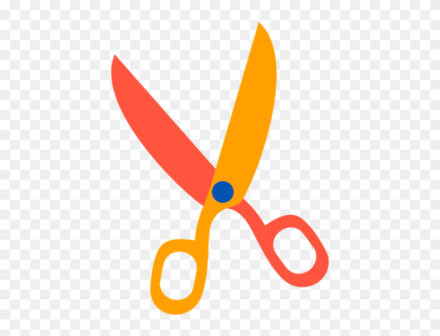 Collage Club Scissors Coloured - Colourful Scissors Clipart - Png Download