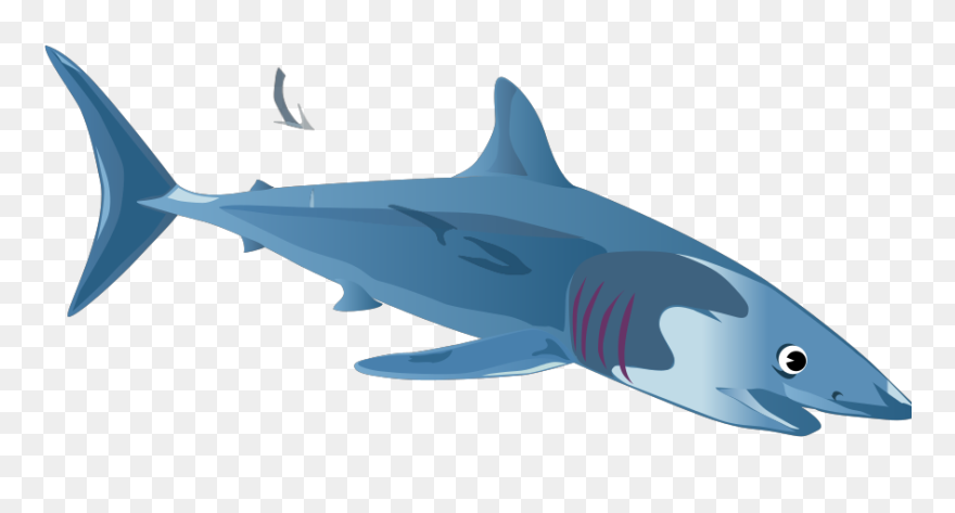 Blue Shark Svg Clip Arts - 2 Shark Clipart - Png Download