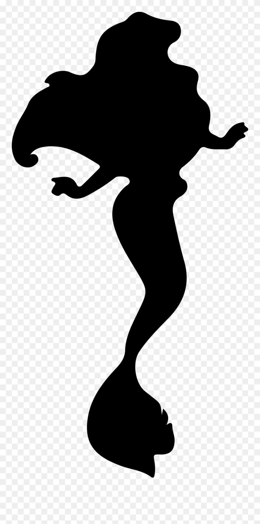 Moana Clipart Black And White, Moana Black And White - Ariel Black And White - Png Download