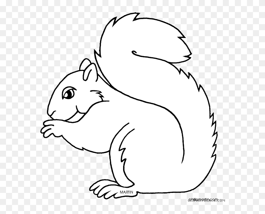 Transparent Squirrel Clip Art - Kentucky State Animal Drawing - Png Download