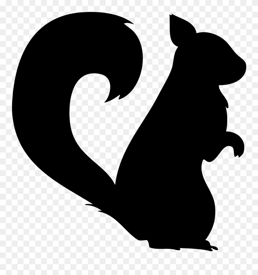 Squirrel Wall Decal Business Point Of Sale - Squirrel Silhouette Clipart