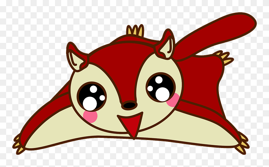 Flying Squirrel Animal Clipart - Clip Art - Png Download