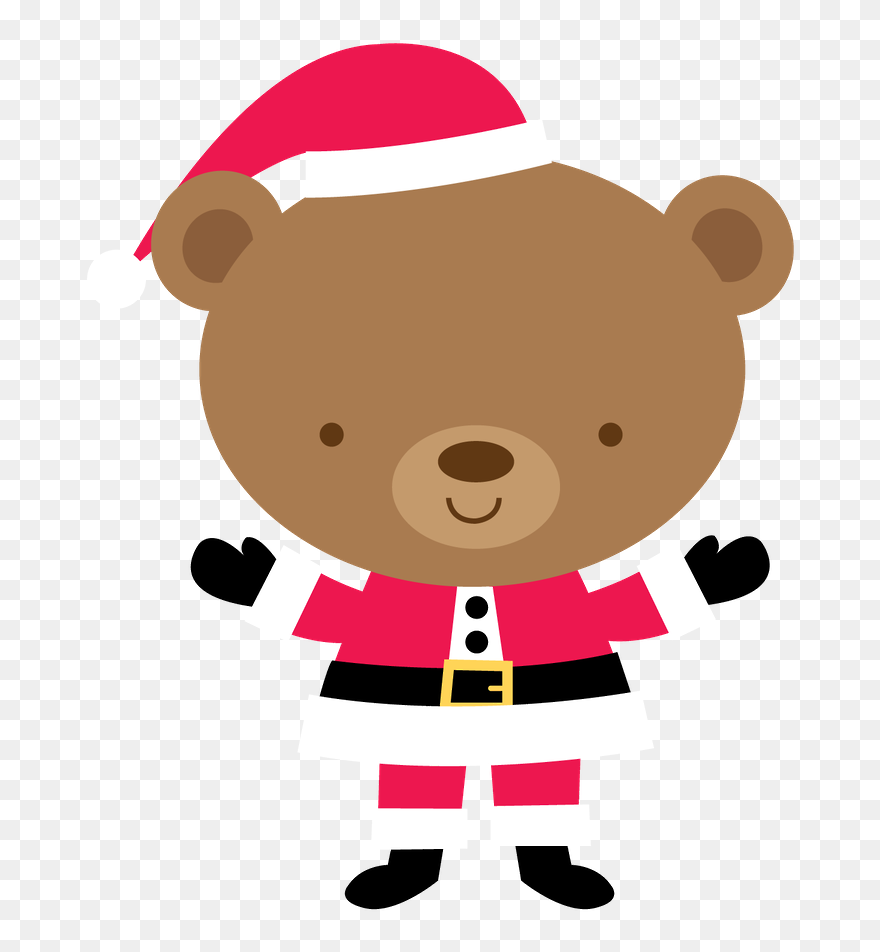 Transparent Christmas Animal Clipart - Camiseta Urso Para Natal - Png Download
