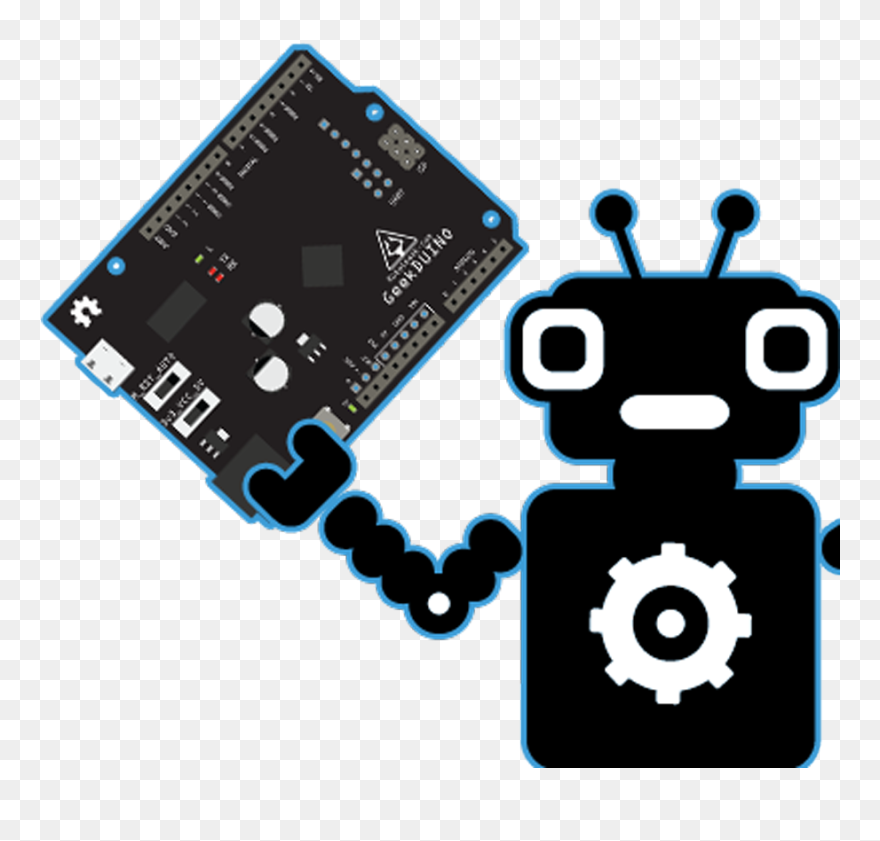 Black And White Robot Clipart , Png Download - Transparent Background Computer Science Clip Art