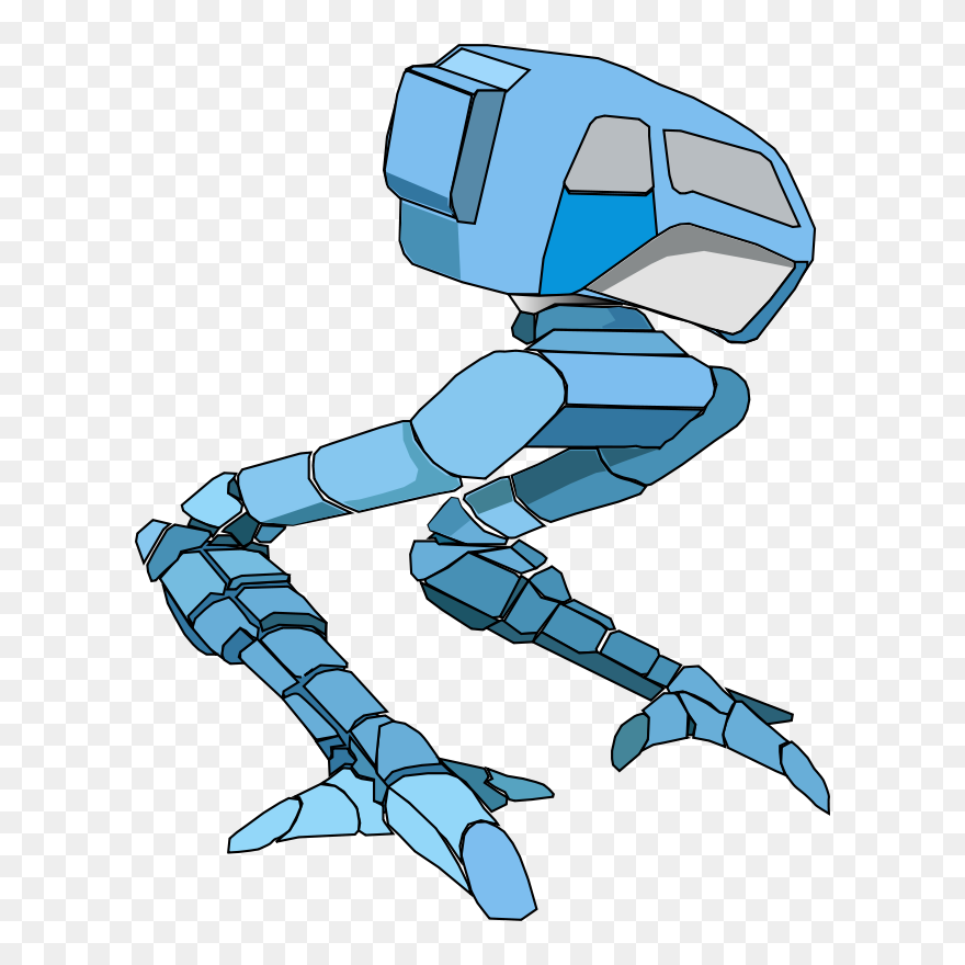 Robot Walker - Robot Legs Cartoon Clipart