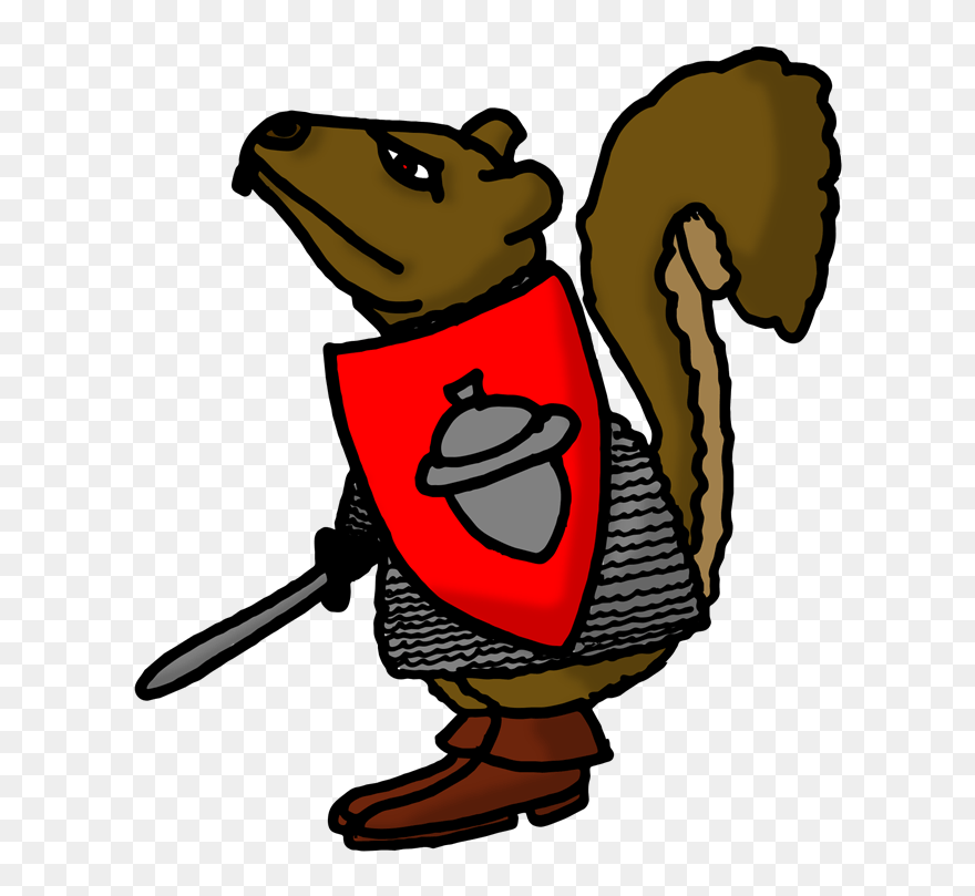 This Is The Dreaded Squirrel Knight, Undefeated In - Cartoon Clipart