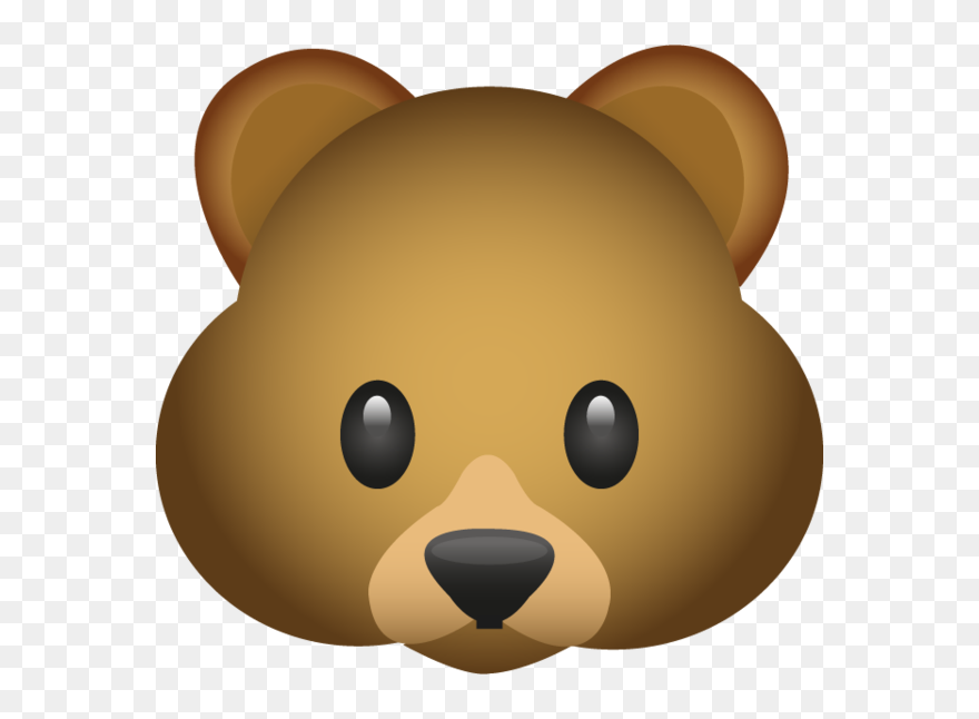 Bear Emoji Emoticon Clip Art - Bear Emoji Png Transparent Png