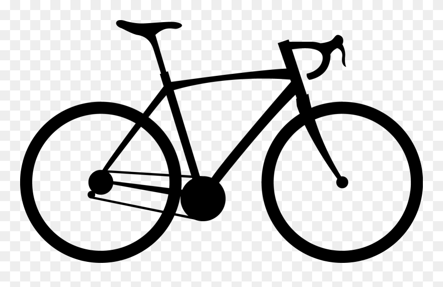 Bicycle Clipart Road - Road Bike Drawing Easy - Png Download
