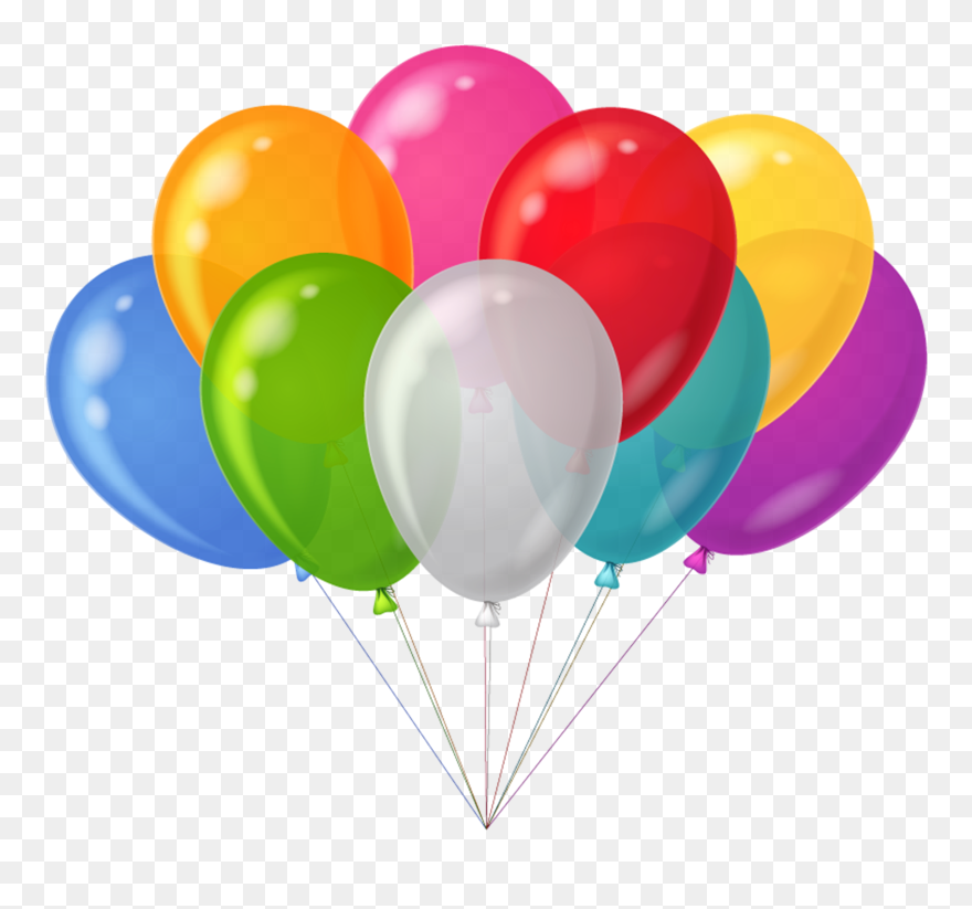 Clip Art Birthday Balloons Free Birthday Balloon Clip - Transparent Background Balloons Clipart - Png Download