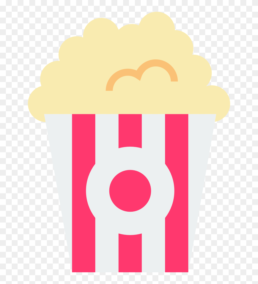 Transparent Popcorn Clip Art - Popcorn Pink Png