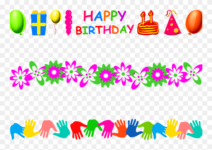 This Graphics Is Page Border About Birthdays, Boundaries, - Free Downloadable Page Border Designs Clipart