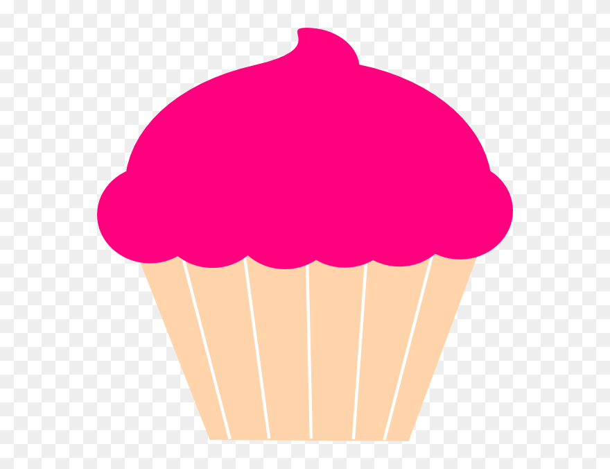 Cupcake Frosting & Icing Red Velvet Cake Muffin Clip - Cupcake Silhouette Drawing - Png Download
