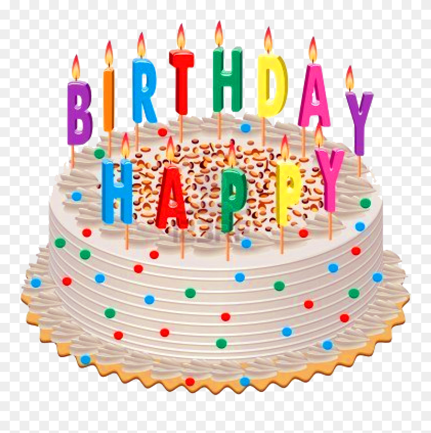 Transparent Cake Clipart - Happy Birthday Kek Png