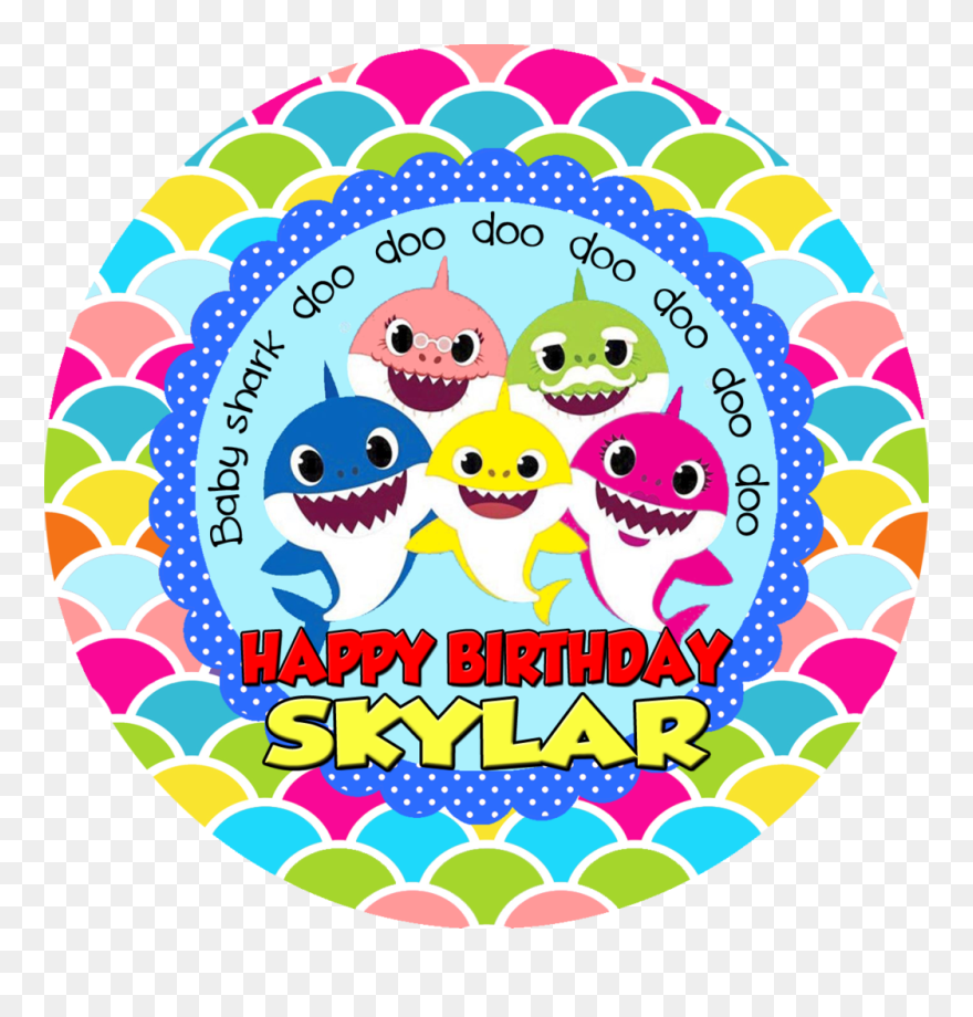 Baby Shark Png Birthday Clipart