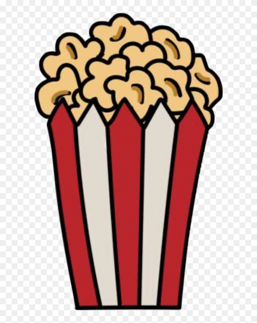 #popcorn #popcorns #popcornsticker #popcorntime #drawings - Popcorn Make Up Clipart