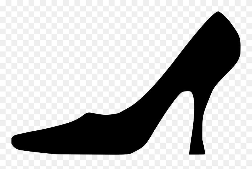 Clipart Black And White Library Shoe Silhouette Clip- - Shoes Silhouette Clipart - Png Download