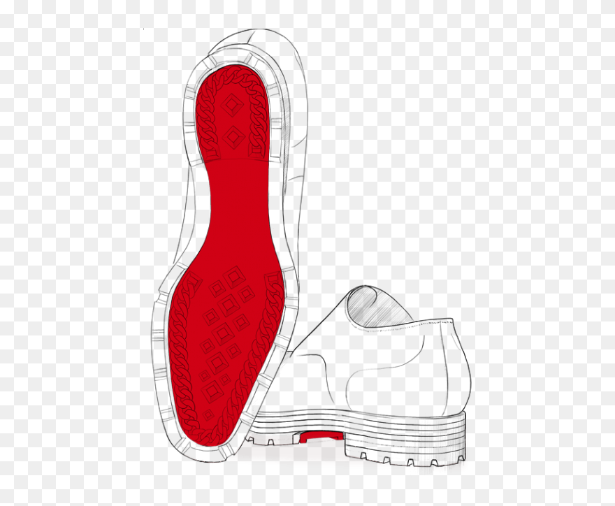 Clipart Shoes Rubber Shoe, Clipart Shoes Rubber Shoe - Louboutin Shoes Draw Men - Png Download