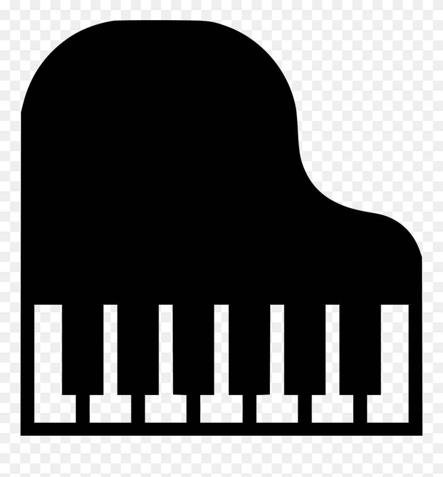 Transparent Piano Clipart Black And White - Svg Piano - Png Download
