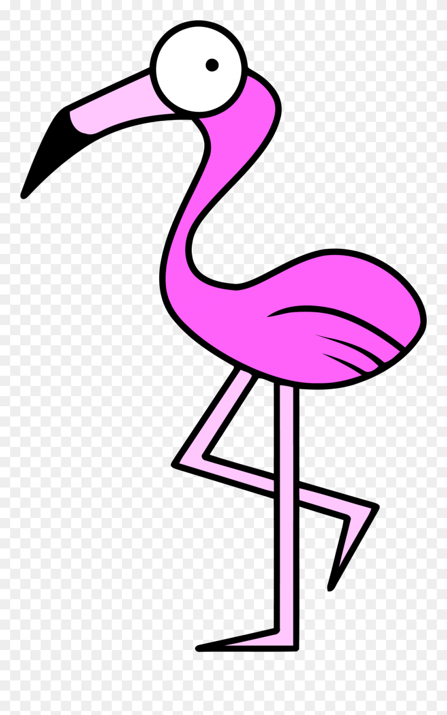 Flamingo Clip Art Flamingo Clipart Soft Purple Color - Cartoon Flamingo Clipart - Png Download