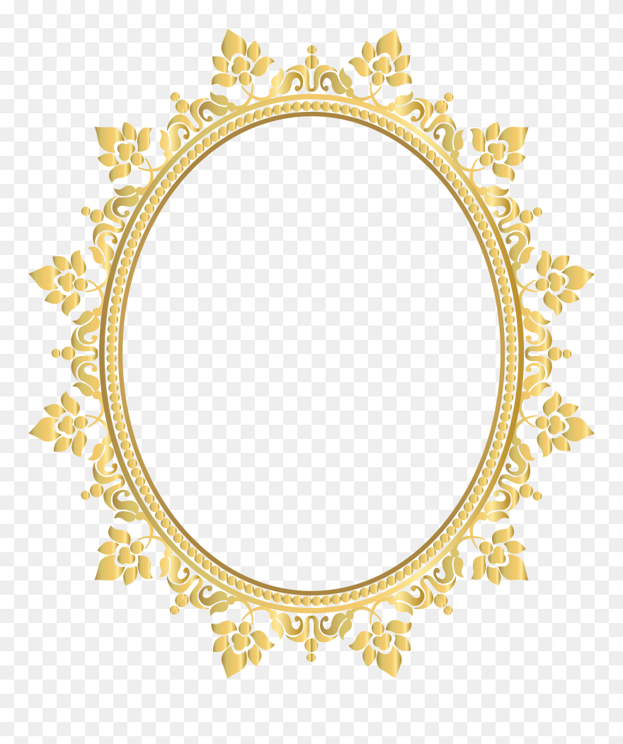 Oval Photo Frame Clipart Banner Freeuse Download Oval - Png Download