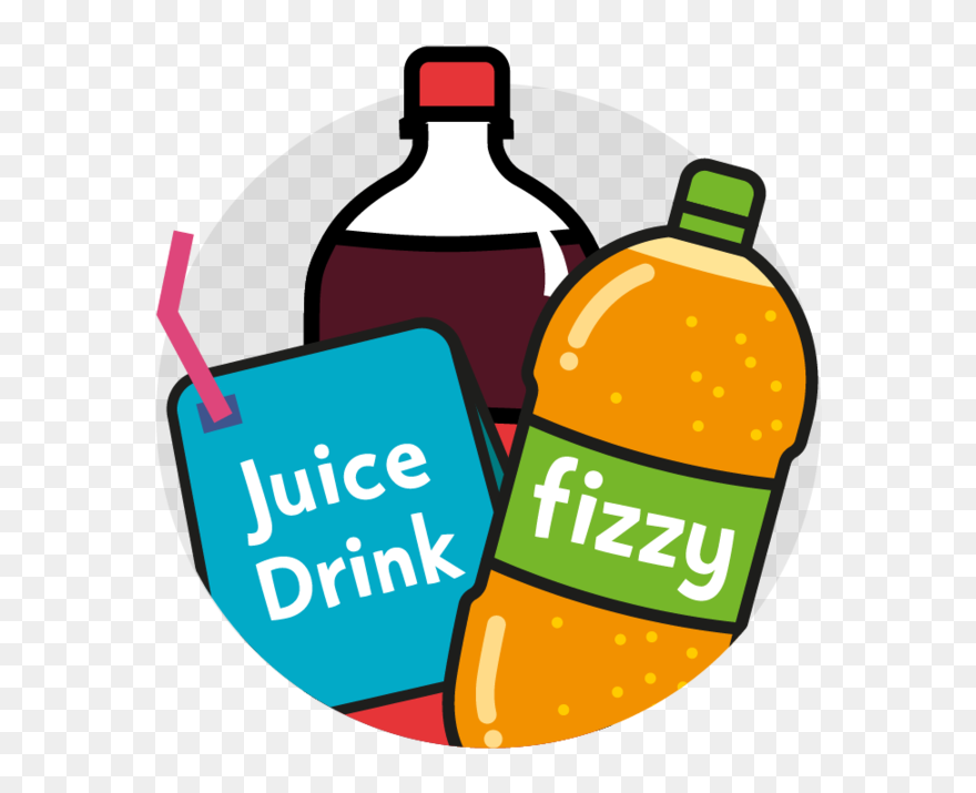 Juice Clipart Plastic Soda Bottle - Soft Drink Cartoon Png Transparent Png