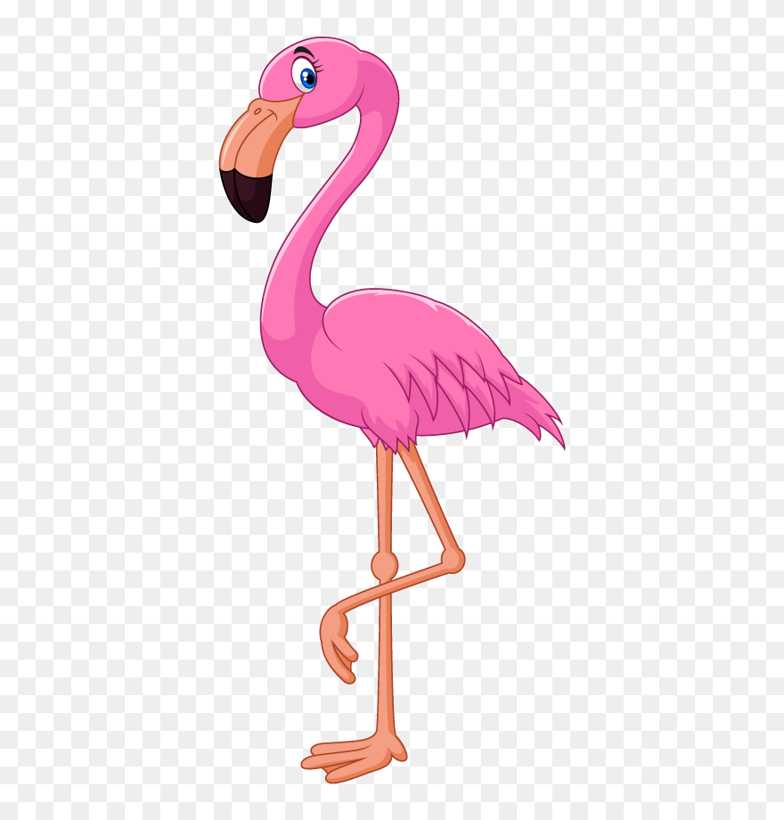 Free Transparent Flamingo Flag Clipart Picture Transparent - Cartoon Images Of Flamingos - Png Download