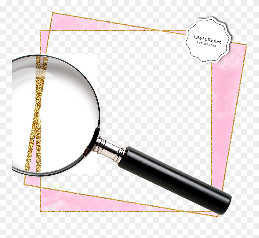 Colorful Geometric Frames Clipart Example Image - Transparent Background Magnifying Glass - Png Download