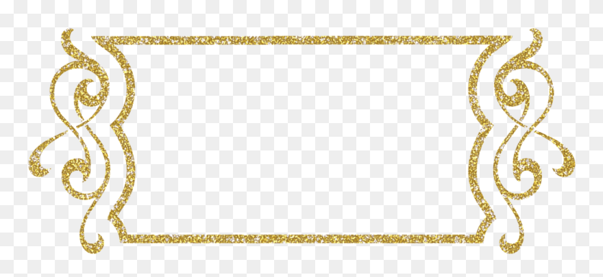 Picture Free Download Glitter Frame Clipart - Gold Glitter Frame Png Transparent Png