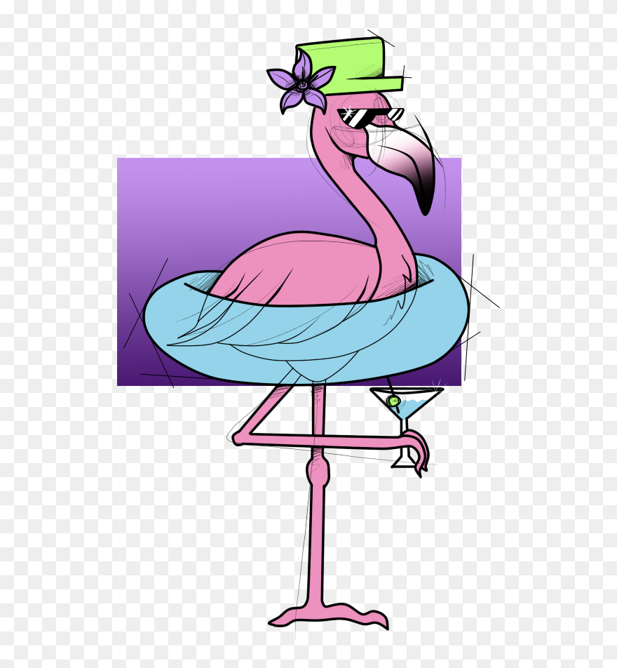 Thanksgiving Clipart Flamingo Clipart Library Stock - Party Flamingo Clipart - Png Download