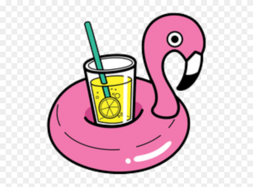 #flamingo #lemonade #summer #pooltoy #poolfloat #californiagirl Clipart