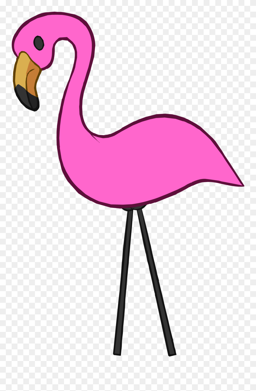 Pink Flamingo Icon, Transparent Png - Hot Pink Flamingo Clipart