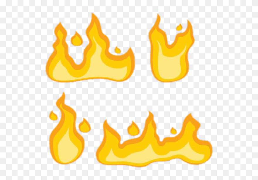 Cartoon Flames Png Download - نار كرتوني Clipart