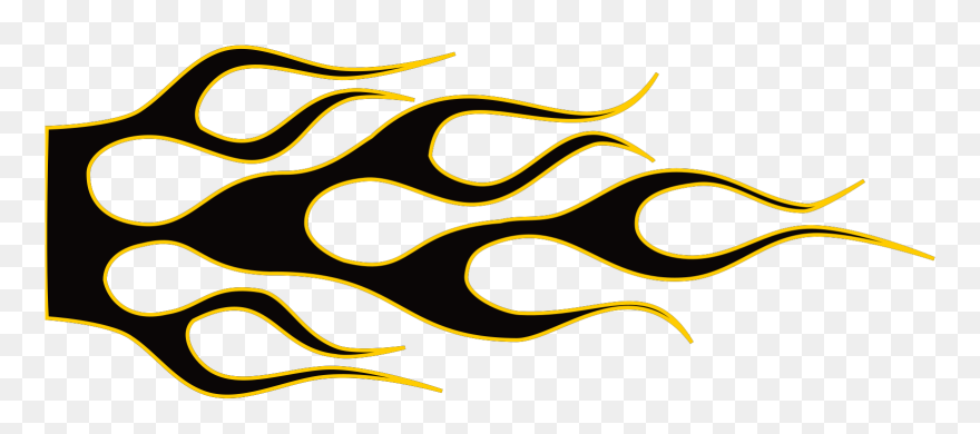 Hot Rod Flame Decals Clipart