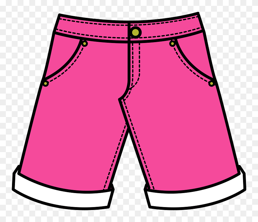 Shorts Clothing Clipart - 半 ズボン イラスト 無料 - Png Download