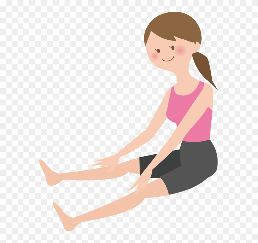 Thigh,arm,shoe - Stretching Clipart Png Transparent Png