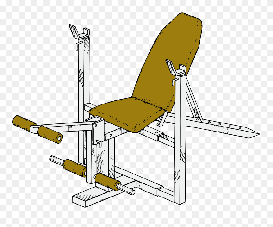 Exercise Bench Svg Clip Arts - Bench - Png Download