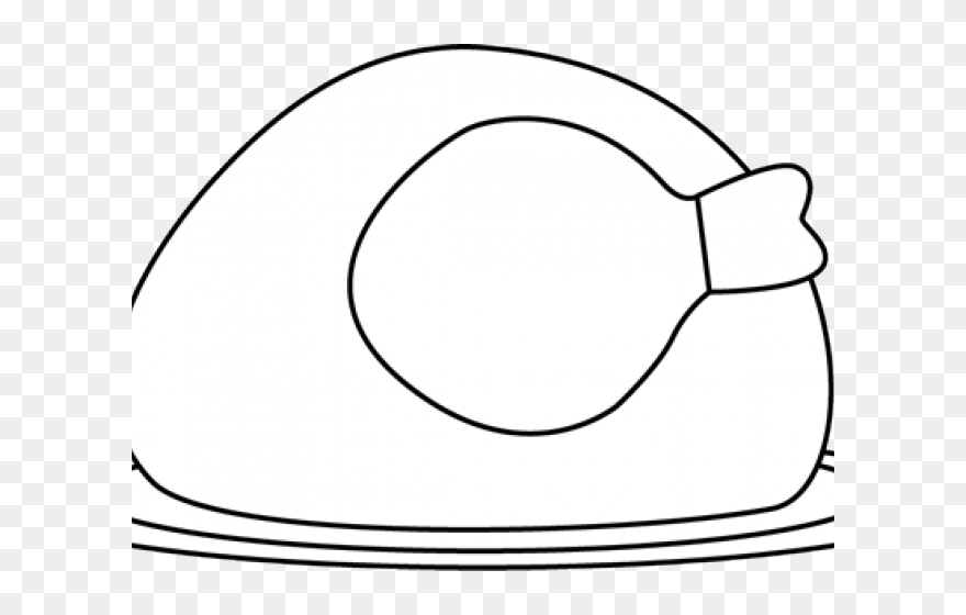 Cooked Turkey Clipart - Line Art - Png Download